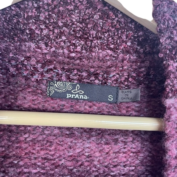 Prana Rhonda Open Duster Wool Blend Cardigan in Red/Pink Size S - Picture 9 of 13